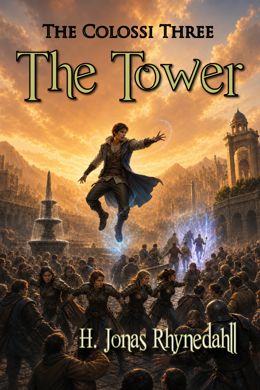 Placeholder cover concept for The Tower - The Colossi Book 3